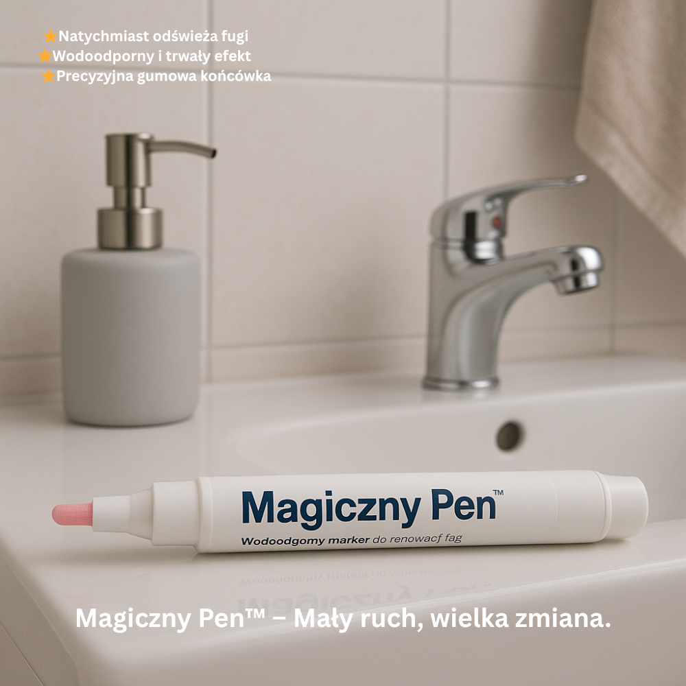 Magiczny Pen™ – Sekret Perfekcyjnego Wykończenia Twojej Kuchni i Łazienki